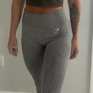 Gymshark Vital Seamless Leggings - Smokey Grey Marl - Medium